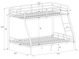 Twin Over Full Metal Bunk Bed assembly Instructions Mainstays Twin Over Full Metal Sturdy Bunk Bed Black