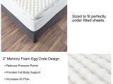 Twin Vs Twin Xl Mattress Pad 2 Egg Crate Memory Foam Full Mattress topper My organic Sleep