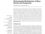 Types Of Batteries Electrochemistry Pdf An Ultrafast Rechargeable Aluminium Ion Battery