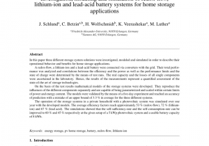 Types Of Batteries Substations Pdf An Integrated Approach for the Analysis and Control Of Grid