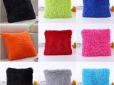 Types Of Pillow Stuffing 43 X 43cm Plush Cushion Pillow sofa Fluffy Throw Silver Grey Rose