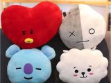 Types Of Pillow Stuffing Bts Bt21a A A Stuffed Plush toy Pillow Doll Cushion Tata Shooky Rj