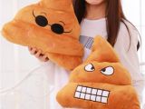 Types Of Pillow Stuffing Emoji Funny Poo Smiley Pillow soft Bolster Cushion Cotton Bedding