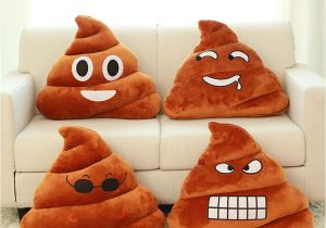 Types Of Pillow Stuffing High Quality Emoji Pillow Cushion Poop Shape Pillow Doll toy Throw
