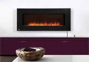 Ultra Thin Gas Fireplaces Napoleon Azure Ultra Slim Linear Wall Mount Electric