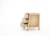 Unfinished Wood Furniture Portland Maine Circa17 Side Table with Three Drawers by Hugues Revuelta for