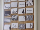 Unfinished Wooden Advent Calendar Adventskalender Freebie Black and White Diy D O O R D I Y