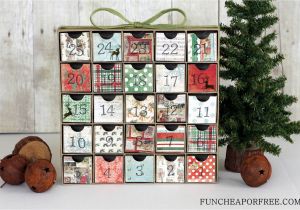 Unfinished Wooden Advent Calendar Diy Advent Calendar All You Need is Scrapbook Paper Fun Cheap