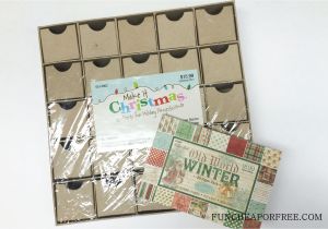 Unfinished Wooden Advent Calendar Diy Advent Calendar All You Need is Scrapbook Paper Fun Cheap