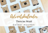 Unfinished Wooden Advent Calendar Schau Tiere Im Wald A Einen Schlichten Adventskalender Fur Kinder