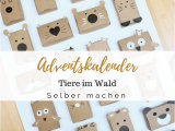 Unfinished Wooden Advent Calendar Schau Tiere Im Wald A Einen Schlichten Adventskalender Fur Kinder