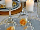 Upside Down Wine Glass Centerpiece Upside Down Wine Glass Wedding Centerpiece Easy Wedding Diy