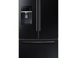 Used Black Counter Depth Refrigerator Samsung 22 5 Cu Ft French Door Refrigerator In Black Counter