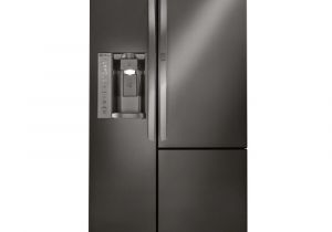 Used Black Counter Depth Refrigerator Whirlpool 21 Cu Ft Side by Side Refrigerator In Fingerprint