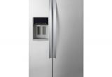 Used Black Counter Depth Refrigerator Whirlpool 21 Cu Ft Side by Side Refrigerator In Fingerprint