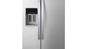 Used Black Counter Depth Refrigerator Whirlpool 21 Cu Ft Side by Side Refrigerator In Fingerprint