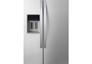 Used Counter Depth French Door Refrigerator Whirlpool 21 Cu Ft Side by Side Refrigerator In Fingerprint