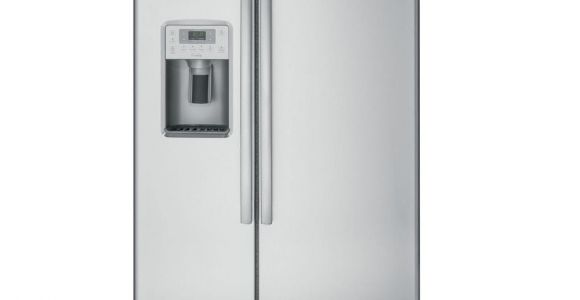 Used Counter Depth Refrigerator Near Me Ge Profile 21 9 Cu Ft Side by Side Refrigerator In Stainless Steel