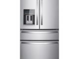 Used Counter Depth Refrigerators 25 Cu Ft French Door Refrigerator In Fingerprint Resistant Stainless Steel