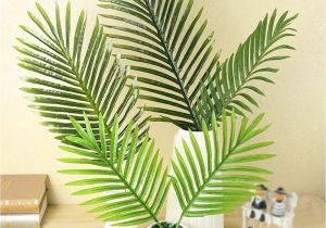 Used Fake Palm Trees for Sale Large Artificial Fake Palm Tree Leaves Green Plastic Leaf for Diy