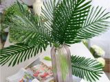 Used Fake Palm Trees for Sale Large Artificial Fake Palm Tree Leaves Green Plastic Leaf for Diy