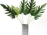 Used Fake Palm Trees for Sale Large Artificial Fake Palm Tree Leaves Green Plastic Leaf for Diy