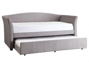 Value City Furniture Daybed with Trundle Deco Linen Rolled Arm Daybed and Trundle by Inspire Q Grey Linen