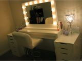 Vanity Mirror with Light Bulbs Ikea Rogue Hair Extensions Ikea Makeup Vanity Hollywood Lights