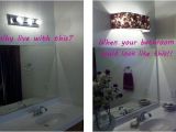 Vanity Shades Of Vegas Diy Custom Lampshades before after Bathroom Vanity