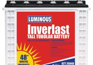 Various Types Of Batteries Used In Ups and Inverters and their Maintenance Luminous Inverlast Iltt 26048 220 Ah Tall Tubular Battery Price In