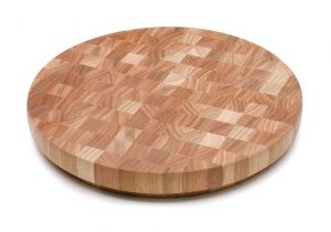 Veins Wood Cutting Board Wooden End Grain Round Cutting Board 1047
