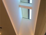 Velux Sun Tube Installation Instructions Skylight and Light Well with Led Strips Hidden Along the Two Long