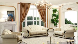 Versace Living Room Set Beige Versace Cleopatra Cream Italian top Grain Leather Beige