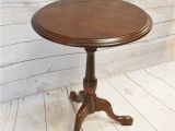 Vintage Ethan Allen Side Table Vintage Queen Anne Style Ethan Allen Cherry Round Pedestal