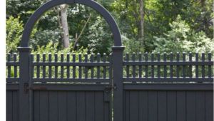 Vinyl Fencing Ogden Utah Dark Grey Painted Fence Garden Pinterest Fence Garden Fencing