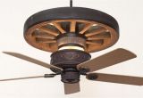 Wagon Wheel Ceiling Fan with Light Copper Canyon Western Star Wagon Wheel Ceiling Fan