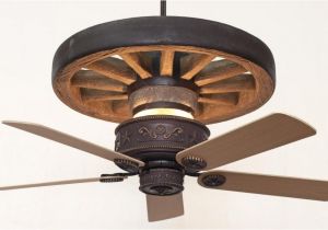 Wagon Wheel Ceiling Fan with Light Copper Canyon Western Star Wagon Wheel Ceiling Fan