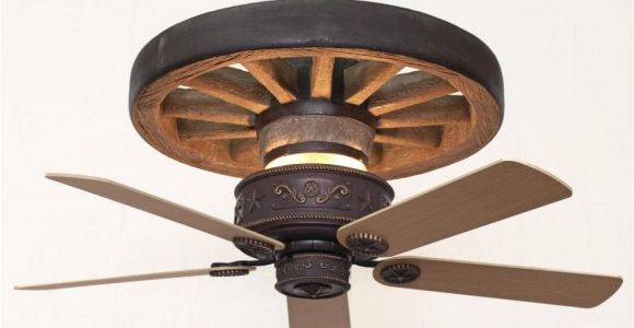 Wagon Wheel Ceiling Fans with Lights Copper Canyon Western Star Wagon Wheel Ceiling Fan