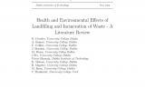 Waste Management Eau Claire Fall Clean Up Pdf Health and Environmental Effects Of Landfilling and