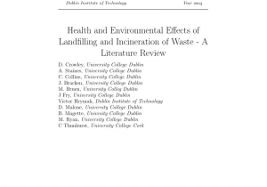 Waste Management Eau Claire Fall Clean Up Pdf Health and Environmental Effects Of Landfilling and