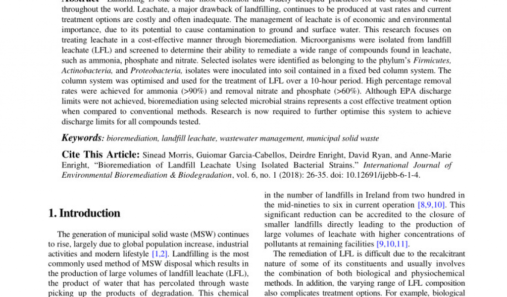 Health and Environmental Effects of Landfilling