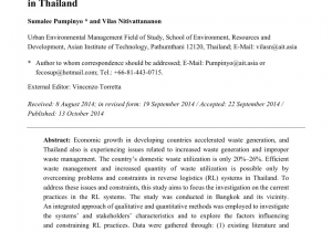 Waste Management Erie Pa Holiday Schedule Pdf Examination Of Factors Influencing the Successful