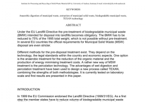 Waste Management Landfill Erie Pa Pdf Auswahl Und Anwendbarkeit Von Parametern Zur Charakterisierung