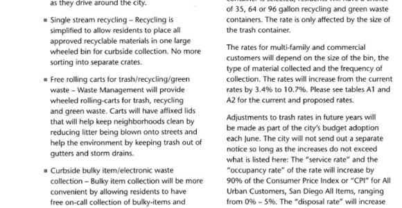 Waste Management Murrieta Ca Carlsbad Ca Proposed solid Waste Rates 2012 Waste Management