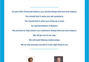Waste Management Murrieta Ca Subaru Love Promise Begins with John Hine Temecula Subaru In