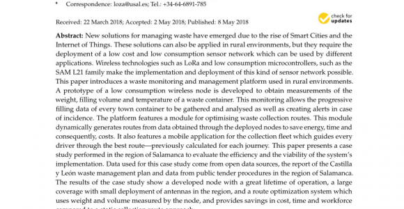 Waste Management Navarre Florida Pdf Integration Of Autonomous Wireless Sensor Networks In Academic