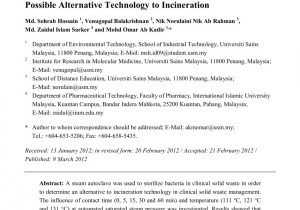 Waste Management Navarre Florida Pdf Treatment Of Clinical solid Waste Using A Steam Autoclave as A