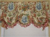 Waverly French Country Curtains Custom Valance French Country Waverly toile Balloon Window