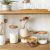 Weck Jars with Wood Lids Japan Zakka Style Glass Spice Jar Kitchen Canisters Cookie Jars