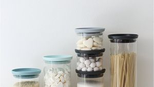 Weck Jars with Wooden Lids Uk Amazon Com Brabantia Stackable Glass Food Storage Containers Set